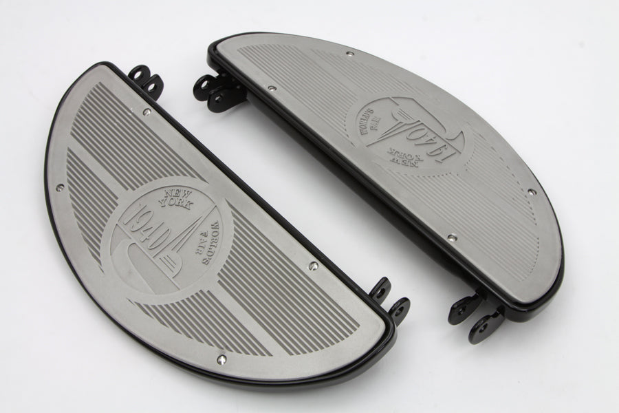 HARLEY Half Moon Trittbrett-Set, Schwarz, passend für 1941–1980 FL, 1941–1952 W,