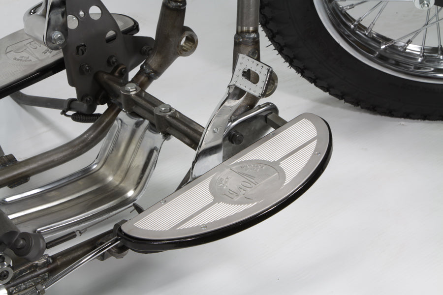 HARLEY Half Moon Trittbrett-Set, Schwarz, passend für 1941–1980 FL, 1941–1952 W,