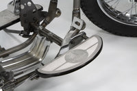 HARLEY Half Moon Trittbrett-Set, Schwarz, passend für 1941–1980 FL, 1941–1952 W,