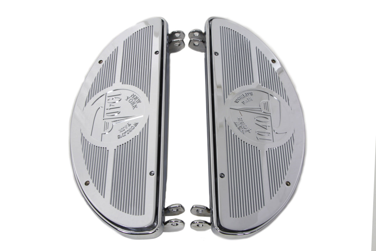 HARLEY Trittbrett-Kit „Half Moon“, Chrom, passend für FL-Modelle von 1941–1980, G-Modelle von 1936–1973, W-Modelle von 1936–1952