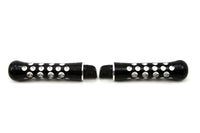 HARLEY Black Contour Agostinni Fußrastenset Passend für 0- Alle Modelle mit weiblichem Montageblock