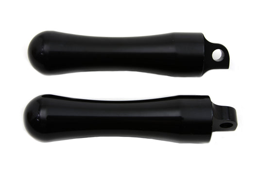 HARLEY Black Contour End Fußrasten Set Passend für 0- Alle Modelle mit weiblicher Halterung