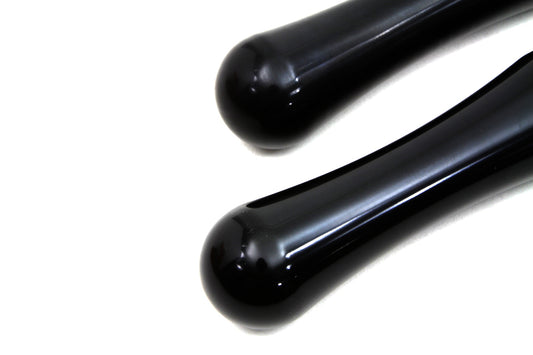 HARLEY Black Contour End Fußrasten Set Passend für 0- Alle Modelle mit weiblicher Halterung