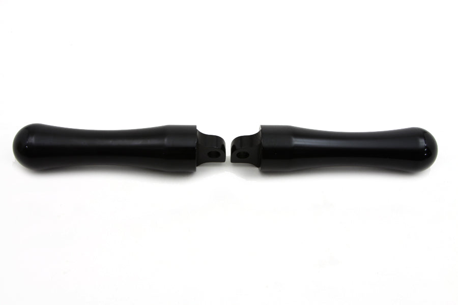 HARLEY Black Contour End Fußrasten Set Passend für 0- Alle Modelle mit weiblicher Halterung