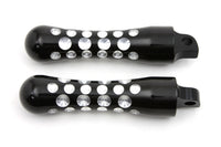 HARLEY Black Contour Agostinni Fußrasten-Set Passend für alle Modelle ab 0- mit weiblicher Aufnahme