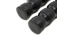 HARLEY Black Three Band Style Fußrasten-Set Passend für 0- Alle Modelle mit Buchsenbefestigung.
