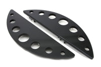 HARLEY Driver Schwarzes Half Moon Trittbrett-Set mit Löchern passend für 1980-UP FLT, 1980-UP FLT, 1986-UP FL