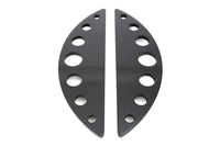 HARLEY Driver Schwarzes Half Moon Trittbrett-Set mit Löchern passend für 1980-UP FLT, 1980-UP FLT, 1986-UP FL