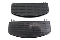 HARLEY Driver Black 'D' Shape Footboard Set fits 1940-1984 FL,  1940-1946 U,  1940-1952 W,  1941-1972 G,