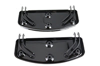 HARLEY Driver Black 'D' Shape Footboard Set fits 1940-1984 FL,  1940-1946 U,  1940-1952 W,  1941-1972 G,