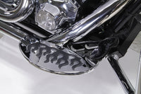 HARLEY Fahrer-Trittbrett-Set mit Flammen-Design, passend für FLT ab 1980, FLST ab 1986, FLT ab 1980,