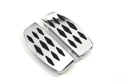 HARLEY Fahrer-Trittbrett-Set mit Diamond Design, passend für 1940-1984 FL, 1940-1946 U, 1940-1952 W,