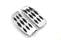 HARLEY Fahrer-Trittbrett-Set mit Diamond Design, passend für 1940-1984 FL, 1940-1946 U, 1940-1952 W,