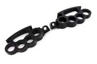 HARLEY Black Knuckle Fußrasten-Set, passend für 0- Alle, Modelle mit weiblichem Montageblock