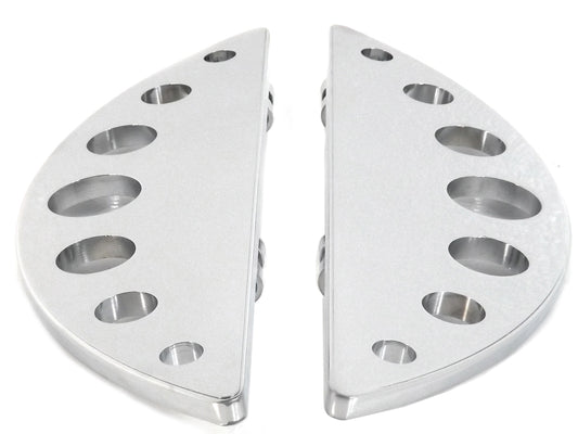 HARLEY Fahrer Chrom Halbmond Trittbrett-Set passend für 1980-UP FLT, 1980-UP FLT, 1986-UP FLST,