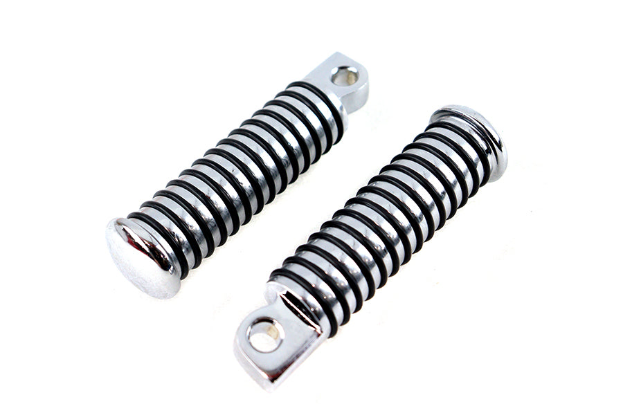 HARLEY O-Ring Style Fußrasten Set Chrom Passend für alle Modelle ab 0- mit weiblicher Aufnahme