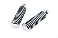 HARLEY O-Ring Style Fußrasten Set Chrom Passend für alle Modelle ab 0- mit weiblicher Aufnahme