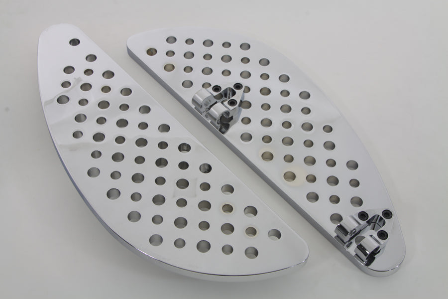 HARLEY Fahrer Chrom Halbmond Trittbrett-Set passend für FLT ab 1980, FLT ab 1980, FLST ab 1986,