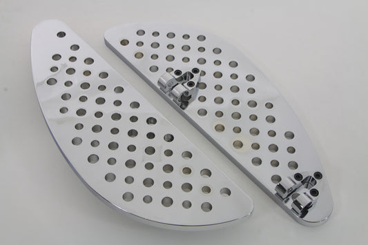 HARLEY Fahrer Chrom Halbmond Trittbrett-Set passend für FLT ab 1980, FLT ab 1980, FLST ab 1986,