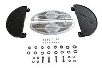 HARLEY Half Moon Trittbrett-Set Schwarz Passend für 1936-1948 U, 1941-1984 FL, 1936-1952 W, 1936-1973 G,