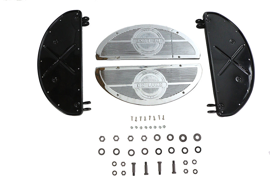 HARLEY Half Moon Trittbrett-Set Schwarz Passend für 1936-1948 U, 1941-1984 FL, 1936-1952 W, 1936-1973 G,
