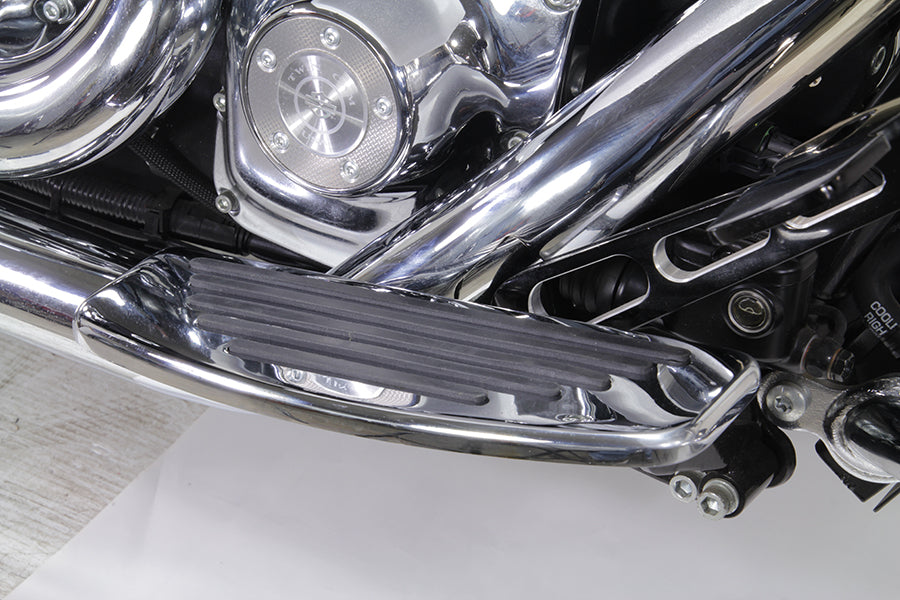 HARLEY Fahrer-Trittbretter-Set mit Schienendesign Passend für FLT Modelle ab Bj. 1980, FLST Modelle ab Bj. 1986, FLT Modelle ab Bj. 1980,