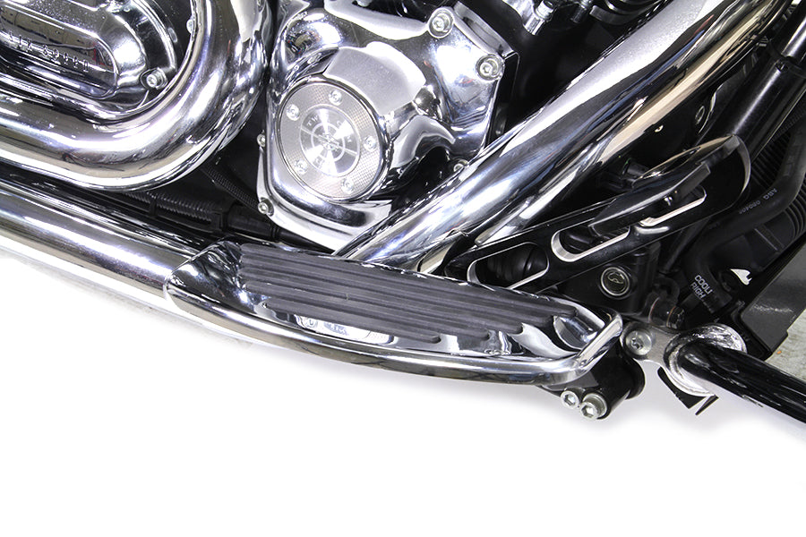 HARLEY Fahrer-Trittbretter-Set mit Schienendesign Passend für FLT Modelle ab Bj. 1980, FLST Modelle ab Bj. 1986, FLT Modelle ab Bj. 1980,