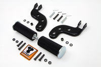 HARLEY Soziusfußrasten-Set Schwarz Passend für 1941-1964 FL, 1940-1952 EL,