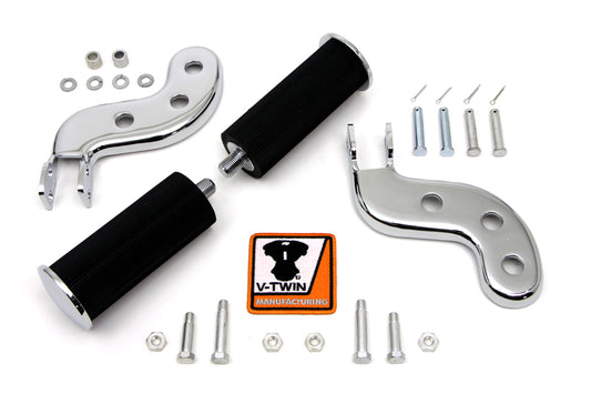 HARLEY Buddy Seat Soziusfußrasten Set Chrom Passend für 1941-1964 FL, 1940-1952 EL,