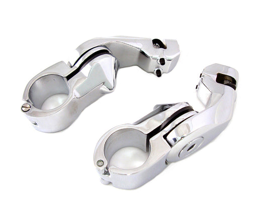 HARLEY Short Angled Footpeg Mount Kit Chrome fits 1980-UP FLT,   1980-UP FLT,