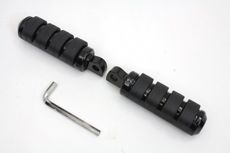 HARLEY Small Cats Paw Footpeg Set Black fits 0-  All, models with female mounting block