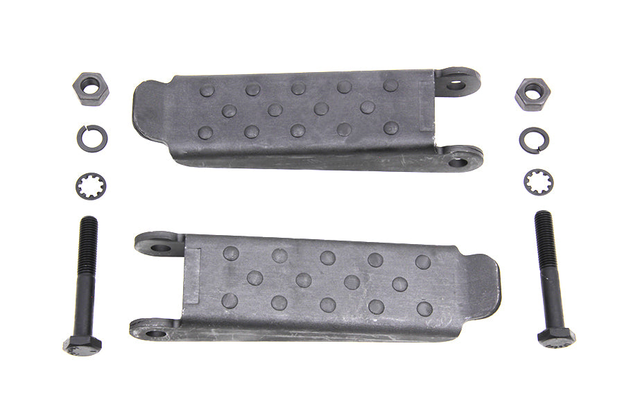 HARLEY Parkerized Combat Fußrasten-Set Passend für 0-  Custom, Anwendung