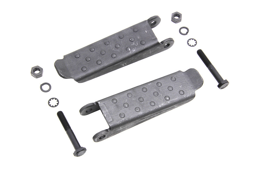 HARLEY Parkerized Combat Fußrasten-Set Passend für 0-  Custom, Anwendung