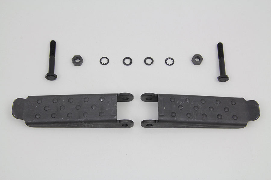 HARLEY Parkerized Combat Fußrasten-Set Passend für 0-  Custom, Anwendung