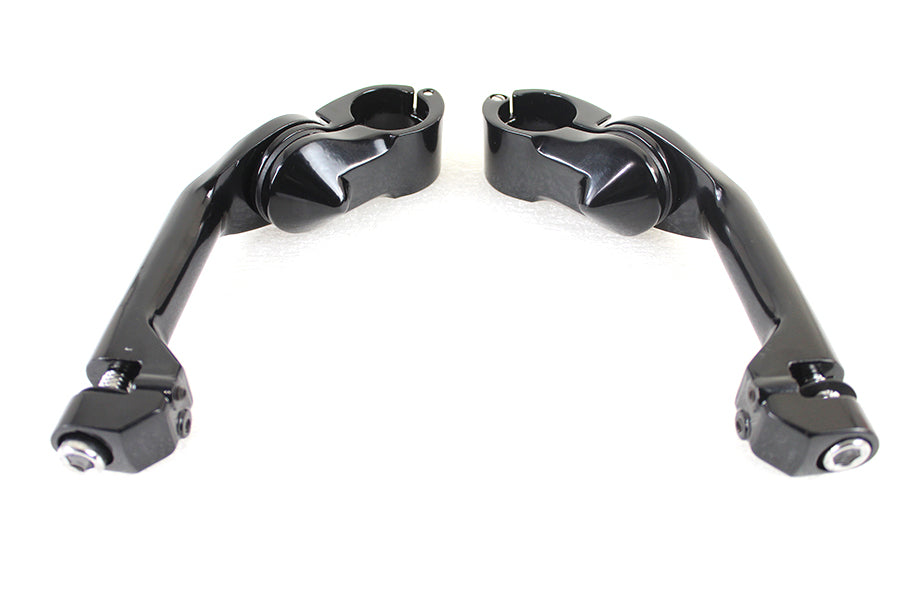 HARLEY Verstellbares Fußrastenhalterungs-Kit Schwarz Passend für 0-  Custom, Anwendung