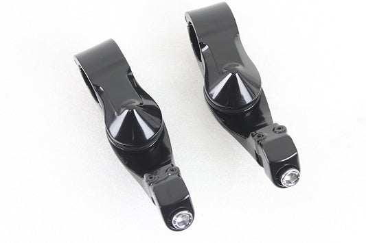 HARLEY Short Angled Footpeg Mount Kit Black fits 1980-UP FLT,   1980-UP FLT,