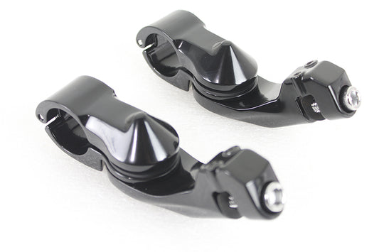 HARLEY Short Angled Footpeg Mount Kit Black fits 1980-UP FLT,   1980-UP FLT,