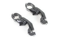 HARLEY Short Angled Footpeg Mount Kit Black fits 1980-UP FLT,   1980-UP FLT,