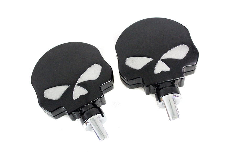 HARLEY Skull Highway Footpeg Set Black fits 0-  All, models with female mounting block