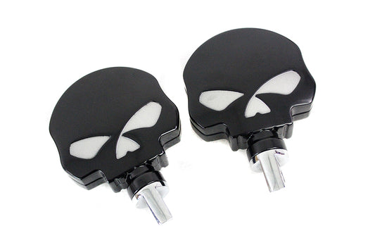 HARLEY Skull Highway Footpeg Set Black fits 0-  All, models with female mounting block
