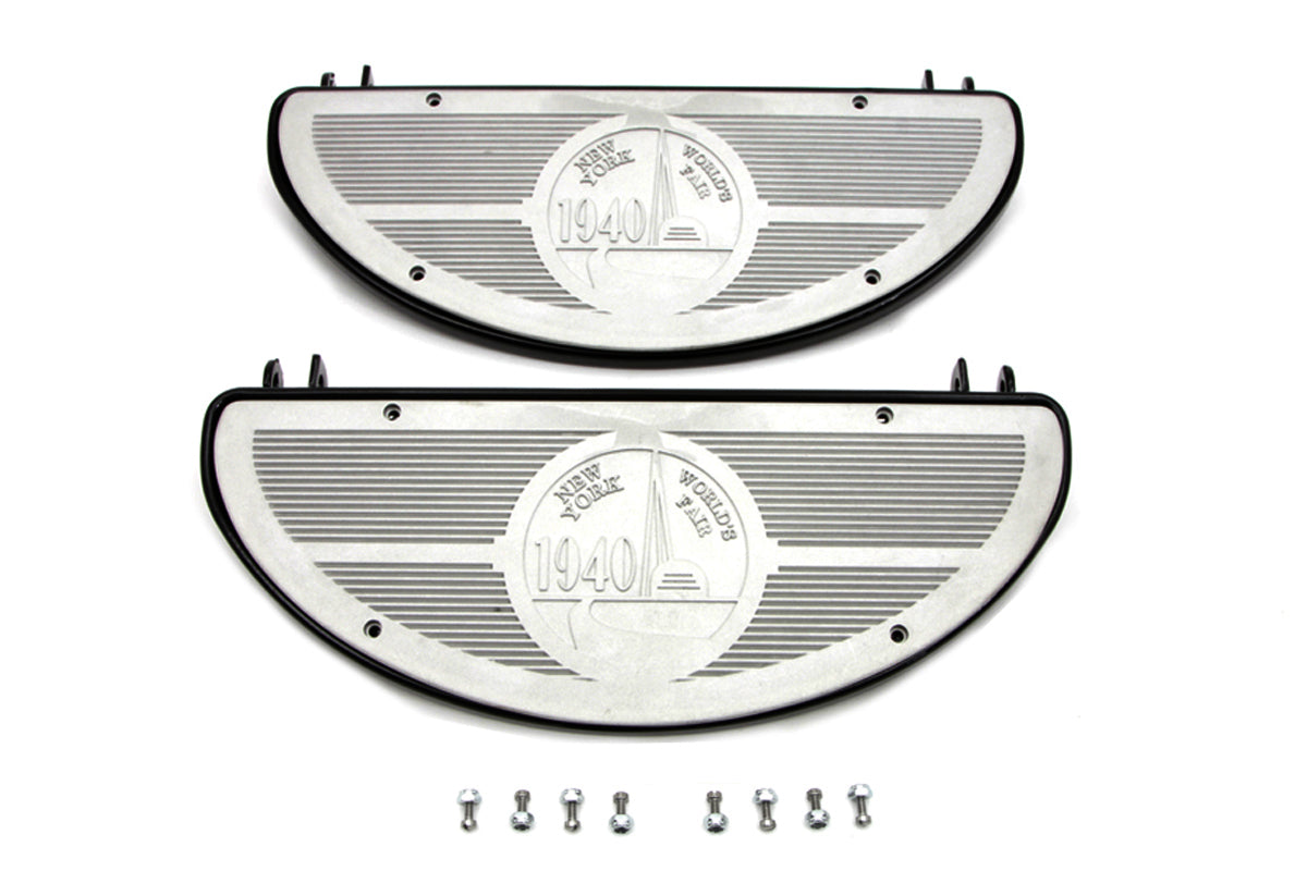 HARLEY Half Moon Trittbrett-Set schwarz, passend für 1936-1952 EL, 1941-1965 FL, 1936-1952 G,