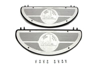 HARLEY Half Moon Trittbrett-Set schwarz, passend für 1936-1952 EL, 1941-1965 FL, 1936-1952 G,