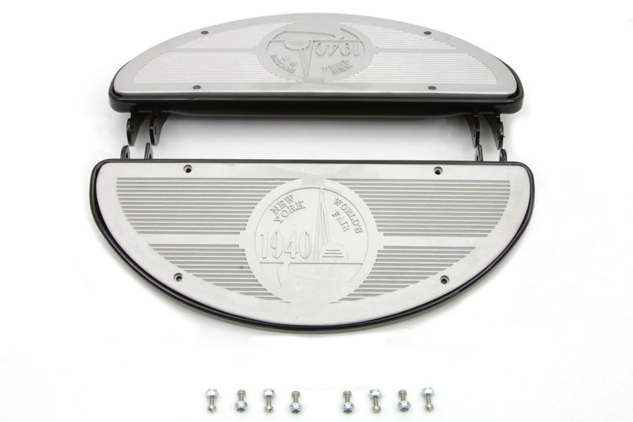 HARLEY Half Moon Trittbrett-Set schwarz, passend für 1936-1952 EL, 1941-1965 FL, 1936-1952 G,