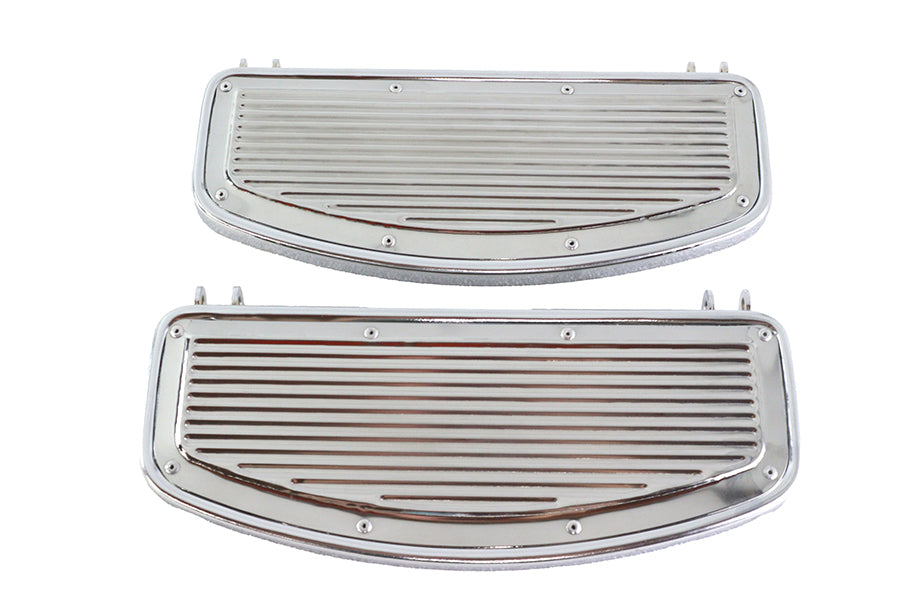 HARLEY Fahrer-Trittbrett-Set im gerippten Design, passend für FL Modelle von 1940-1984, U Modelle von 1940-1946, W Modelle von 1940-1952, 19
