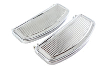 HARLEY Fahrer-Trittbrett-Set im gerippten Design, passend für FL Modelle von 1940-1984, U Modelle von 1940-1946, W Modelle von 1940-1952, 19
