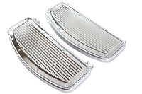 HARLEY Fahrer-Trittbrett-Set im gerippten Design, passend für FL Modelle von 1940-1984, U Modelle von 1940-1946, W Modelle von 1940-1952, 19