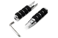 HARLEY Highway Bar Cats Paw Fußrasten-Set, passend für 0- Zoll Custom, zur Verwendung an 5/8 Zoll Vierkantaufnahmen