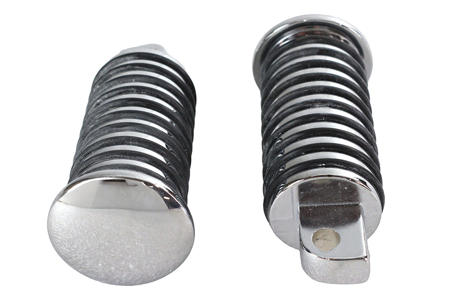 HARLEY O-Ring Style Fußrasten-Set Chrom Passend für 0- Alle Modelle mit weiblichem Montageblock