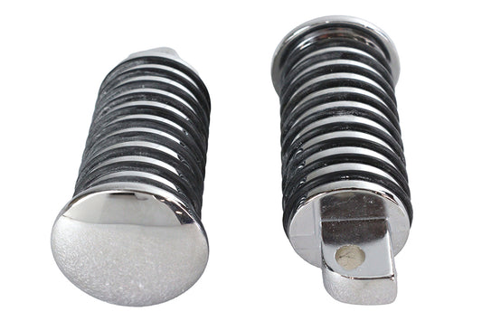 HARLEY O-Ring Style Fußrasten-Set Chrom Passend für 0- Alle Modelle mit weiblichem Montageblock