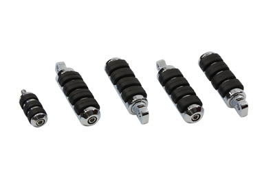 HARLEY Cats Paw Fußrasten-Kit Passend für 1980-1984 FX, 1985-2017 FXST, 1991-2017 FXD,